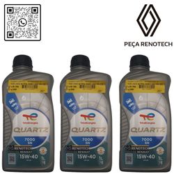 RN 176462-K3 193483 OLEO 15W40 SN TOTAL QUARTZ 5000_7000 SEMI SINTETICO 1L -1-